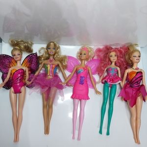 Barbie Mariposa, Fairytopia & Dreamtopia Fairy Dolls Lot of 5